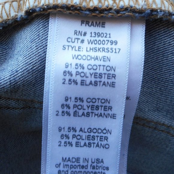 FRAME Denim Jeans Size 27 Le High Skinny - Picture 12 of 14